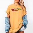 Hot Wheels Comic Book Fire Logo Women's Comfort Colors T-Shirt Mustard Hot Wheels Comic Book Fire Logo Women's Comfort Colors T-Shirt Mustard