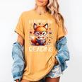 I'd Rather Be Reading Cute Fox Book Lover Reader Bookworm Women's Comfort Colors T-Shirt Mustard I'd Rather Be Reading Cute Fox Book Lover Reader Bookworm Women's Comfort Colors T-Shirt Mustard