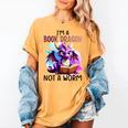 I'm A Book Dragon Not A Worm Women's Comfort Colors T-Shirt Mustard