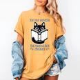 I’m Not Reading I’m Judging You Silently Fun Cat Book Lover Women's Comfort Colors T-Shirt Mustard