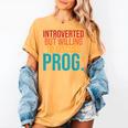 Introverted But Willing To Discuss Prog Rock Music Lover Women's Comfort Colors T-Shirt Mustard