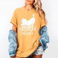 It's Way Too Peopley Outside Cute Cat Introvert Women's Comfort Colors T-Shirt Mustard It's Way Too Peopley Outside Cute Cat Introvert Women's Comfort Colors T-Shirt Mustard