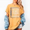Never Judge a Book By Its Cover Women's Comfort Colors T-Shirt Mustard