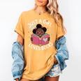 Just A Girl Who Loves Books Cute African American Afro Women's Comfort Colors T-Shirt Mustard Just A Girl Who Loves Books Cute African American Afro Women's Comfort Colors T-Shirt Mustard