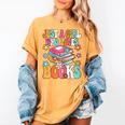 Just A Girl Who Loves Books Reading Cute Bookworm Girls Kids Women's Comfort Colors T-Shirt Mustard