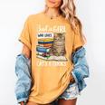 Just a Girl Who Loves Cats And Books Women's Comfort Colors T-Shirt Mustard Just a Girl Who Loves Cats And Books Women's Comfort Colors T-Shirt Mustard