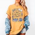 Just One More Chapter Book Lover Reading Quote Women's Comfort Colors T-Shirt Mustard