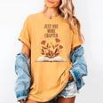 Just One More Chapter Book Lovers Floral Women's Comfort Colors T-Shirt Mustard Just One More Chapter Book Lovers Floral Women's Comfort Colors T-Shirt Mustard