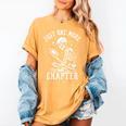 Just One More Chapter Skeleton Reading Book Women's Comfort Colors T-Shirt Mustard
