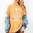 Just One More Chapter Skeleton Reading Bookworm Women's Comfort Colors T-Shirt Mustard Just One More Chapter Skeleton Reading Bookworm Women's Comfort Colors T-Shirt Mustard
