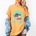 I Just Want To Read Books And Pet Cats Cat Book Lovers Women's Comfort Colors T-Shirt Mustard