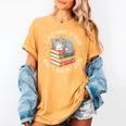 I Just Want To Read Books And Pet Cats Cat And Book Women's Comfort Colors T-Shirt Mustard I Just Want To Read Books And Pet Cats Cat And Book Women's Comfort Colors T-Shirt Mustard