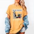 I Just Want To Read Books And Pet My Husky Dog Women's Comfort Colors T-Shirt Mustard
