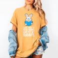 I Just Want To Read Books And Pet My Rabbit Women's Comfort Colors T-Shirt Mustard