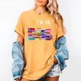 Librarian I'm Okay Book Reader Library Book Women's Comfort Colors T-Shirt Mustard Librarian I'm Okay Book Reader Library Book Women's Comfort Colors T-Shirt Mustard