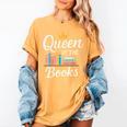 Librarian Queen Of The Books Book Reading Library Women's Comfort Colors T-Shirt Mustard Librarian Queen Of The Books Book Reading Library Women's Comfort Colors T-Shirt Mustard