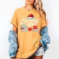 Library Crew Book Lovers Librarian Xmas Holiday Christmas Women's Comfort Colors T-Shirt Mustard Library Crew Book Lovers Librarian Xmas Holiday Christmas Women's Comfort Colors T-Shirt Mustard