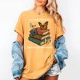 Life Is Better With Butterflies And Books Cute Butterfly Women's Comfort Colors T-Shirt Mustard