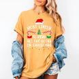 Most Likely To Read A Book On Christmas Family Matching Xmas Women's Comfort Colors T-Shirt Mustard