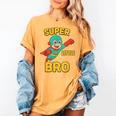 Little Cute Superhero Brother Comic Book Baby Bro Women's Comfort Colors T-Shirt Mustard
