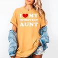 I Love My Introvert Aunt I Heart My Introvert Aunt Women's Comfort Colors T-Shirt Mustard I Love My Introvert Aunt I Heart My Introvert Aunt Women's Comfort Colors T-Shirt Mustard