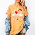 I Love Being A Librarian Library Book Valentine's Day Women's Comfort Colors T-Shirt Mustard