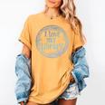 I Love My Library Medallion For Book Lover Reader Librarian Women's Comfort Colors T-Shirt Mustard