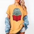 Manatee Reading Books Sea Animal Manatee Women's Comfort Colors T-Shirt Mustard