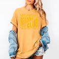 Midnight Reading Club Night Owl Book Readers Women's Comfort Colors T-Shirt Mustard