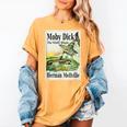 Moby Dick Book Cover Illustration Women's Comfort Colors T-Shirt Mustard
