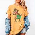 Monkey With a Book Women's Comfort Colors T-Shirt Mustard