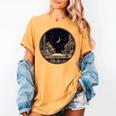 Moon Book Bookshelf Library Coffee Cup Star Stars Pattern Women's Comfort Colors T-Shirt Mustard Moon Book Bookshelf Library Coffee Cup Star Stars Pattern Women's Comfort Colors T-Shirt Mustard