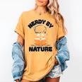 Nerdy By Nature Chibi Cute Book Lover Women's Comfort Colors T-Shirt Mustard Nerdy By Nature Chibi Cute Book Lover Women's Comfort Colors T-Shirt Mustard