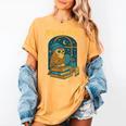 Night Owl Cozy Reading Tea Coffee Lover Bookworm Cute Women's Comfort Colors T-Shirt Mustard