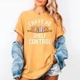 I Have No Shelf Control Book Lover Reading Bookworm Reader Women's Comfort Colors T-Shirt Mustard