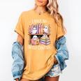 I Have No Shelf Control Ghost Reading Books Pun Women's Comfort Colors T-Shirt Mustard