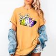 Non-Binary Book Lover Nonbinary Daisy LGBT Reading Pride Women's Comfort Colors T-Shirt Mustard Non-Binary Book Lover Nonbinary Daisy LGBT Reading Pride Women's Comfort Colors T-Shirt Mustard