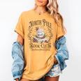 North Pole Book Club Christmas Xmas Hot Cocoa Bookish Women's Comfort Colors T-Shirt Mustard
