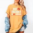 Not Friendly Do Not Approach Witty Introvert Tee Women's Comfort Colors T-Shirt Mustard Not Friendly Do Not Approach Witty Introvert Tee Women's Comfort Colors T-Shirt Mustard