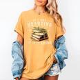Not Hoarding If It's Books Reader Book Nerd Book Reading Women's Comfort Colors T-Shirt Mustard