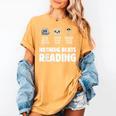 Nothing Beats Reading Librarian Book Bookworm Women's Comfort Colors T-Shirt Mustard