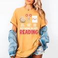 Nothing Beats Reading Rock Paper Scissors Book Lover Library Women's Comfort Colors T-Shirt Mustard