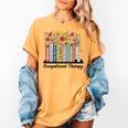Occupational Therapy Wildflower Book OT Therapist Assistant Women's Comfort Colors T-Shirt Mustard Occupational Therapy Wildflower Book OT Therapist Assistant Women's Comfort Colors T-Shirt Mustard