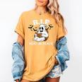 October Reading And Library Awareness Books And Boos Women's Comfort Colors T-Shirt Mustard