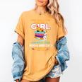 Once Upon A Time There Was A Girl Who Loves Books And Cats Women's Comfort Colors T-Shirt Mustard Once Upon A Time There Was A Girl Who Loves Books And Cats Women's Comfort Colors T-Shirt Mustard