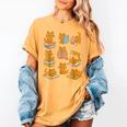 Orange Cats Reading Books Cat Lover Women's Comfort Colors T-Shirt Mustard