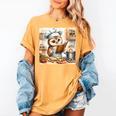 Owl Learning To Cook With Cookbook Chef Apron Stove Cooking Women's Comfort Colors T-Shirt Mustard
