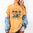 Paperbacks And Pool Days Flamingo Reading Summer Vibes Books Women's Comfort Colors T-Shirt Mustard