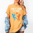 And It Came To Pass Book Of Mormon LDS Missionary Women's Comfort Colors T-Shirt Mustard