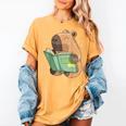 Pet Capybara Is Reading Library Capy Word Book Day Teacher Men Women Kids Women's Comfort Colors T-Shirt Mustard Pet Capybara Is Reading Library Capy Word Book Day Teacher Men Women Kids Women's Comfort Colors T-Shirt Mustard